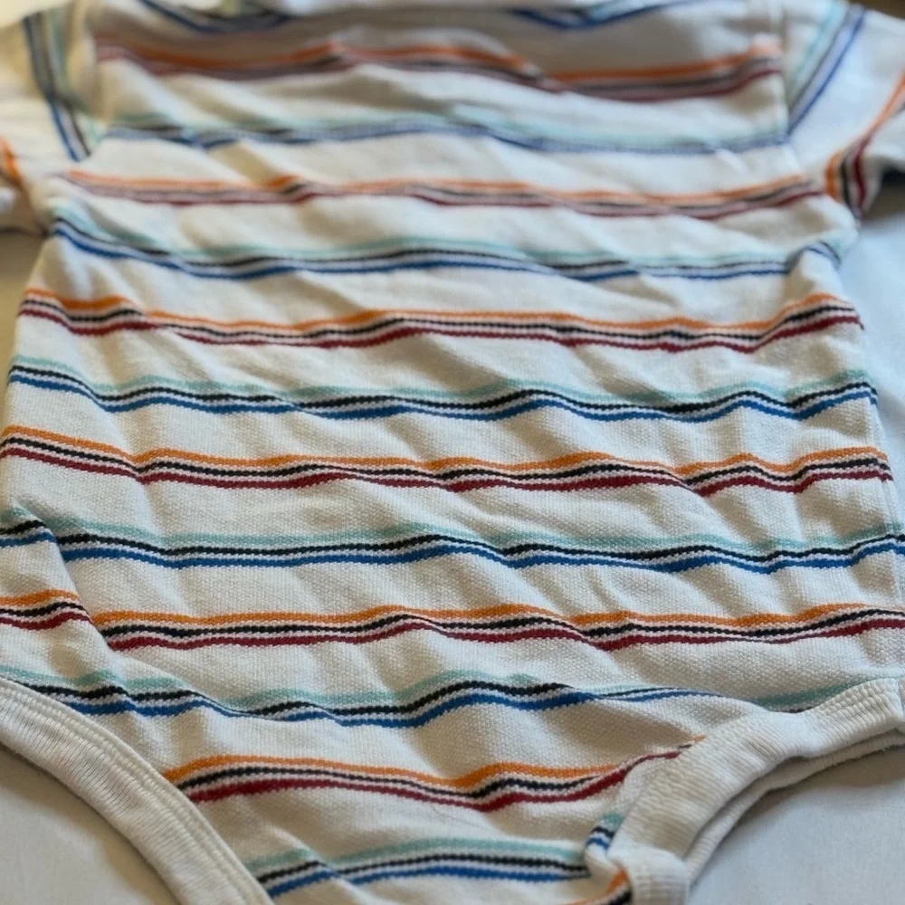 Wonderkids Vibrant Striped Onesies, (Size 12 Months), 2 Baby Outfits - Picture 8 of 11